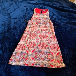 Lulus mini dress flowy cute red printed floral XS